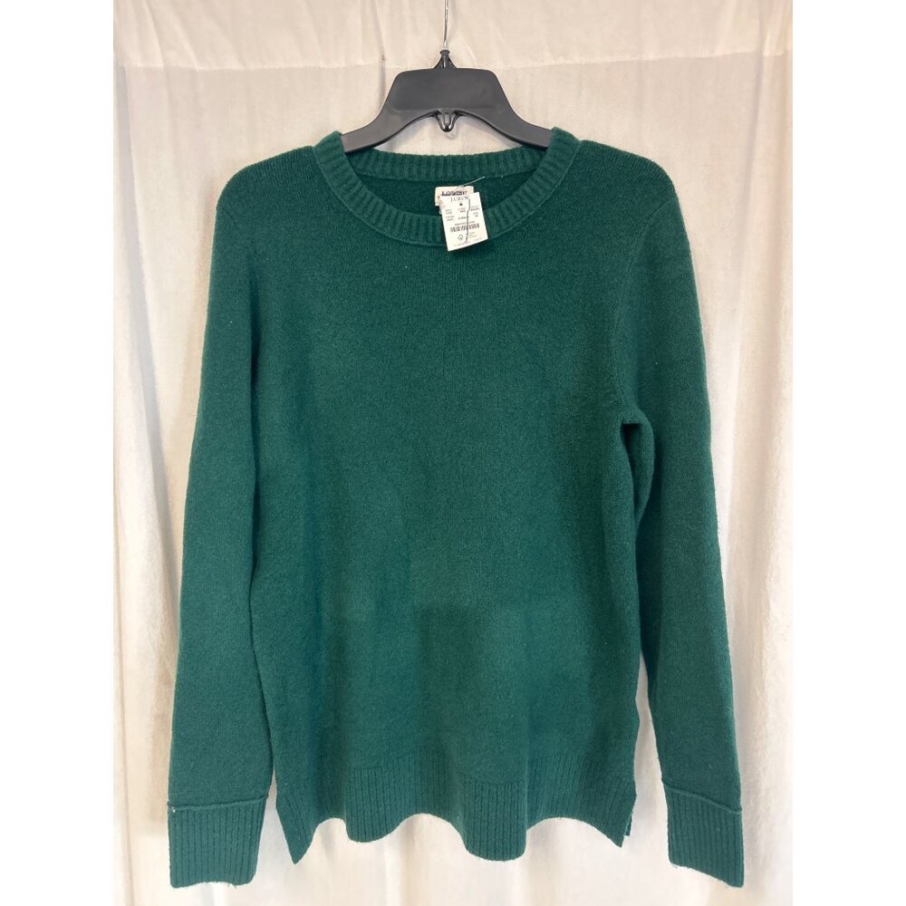 J Crew Crewneck sweater in extra-soft yarn BB083 Medium Green